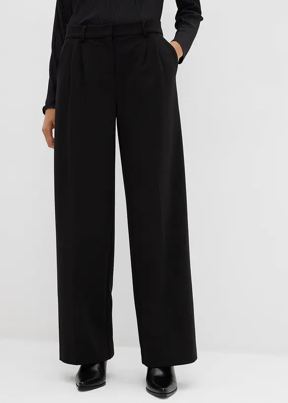 Pantaloni con pinces in misto viscosa, bonprix