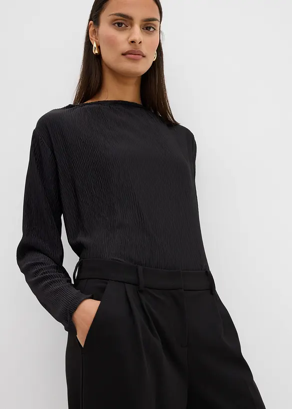 Pantaloni con pinces in misto viscosa, bonprix