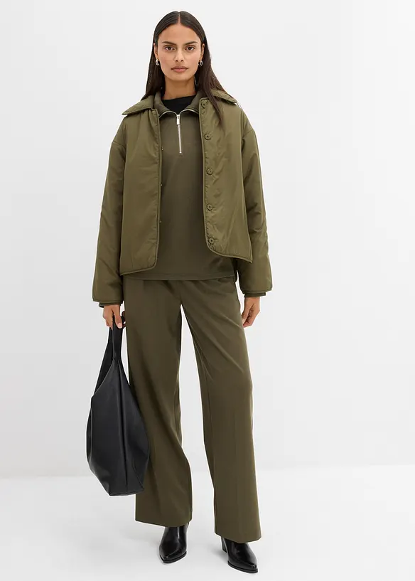 Pantaloni con pinces in misto viscosa, bonprix