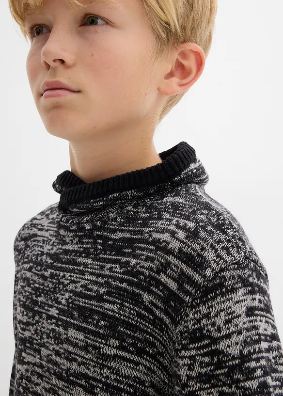 Maglione con collo a scialle, bonprix