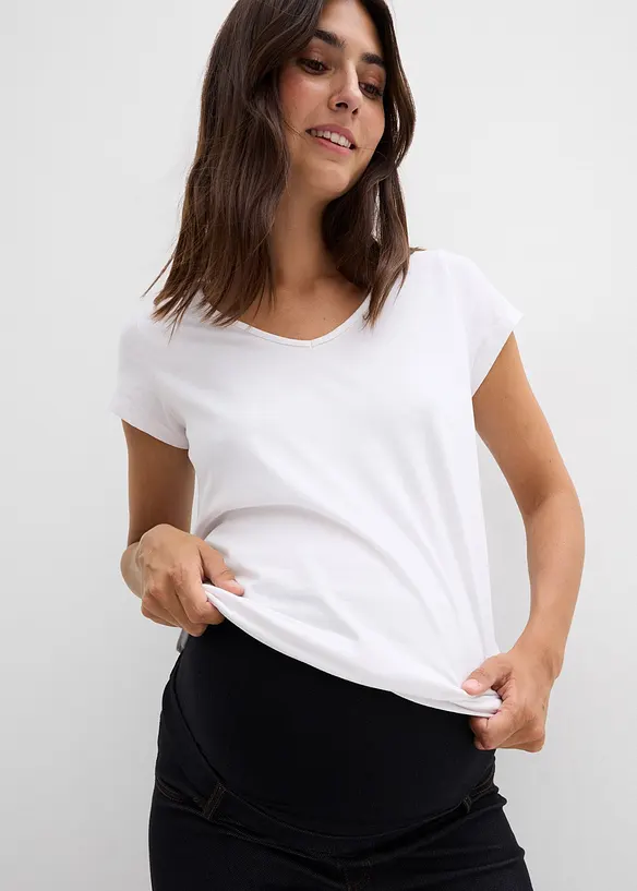 Leggings prémaman effetto jeans elasticizzati, bonprix