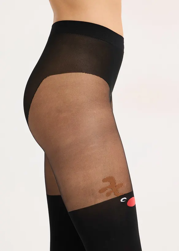 Collant con motivo natalizio, bonprix