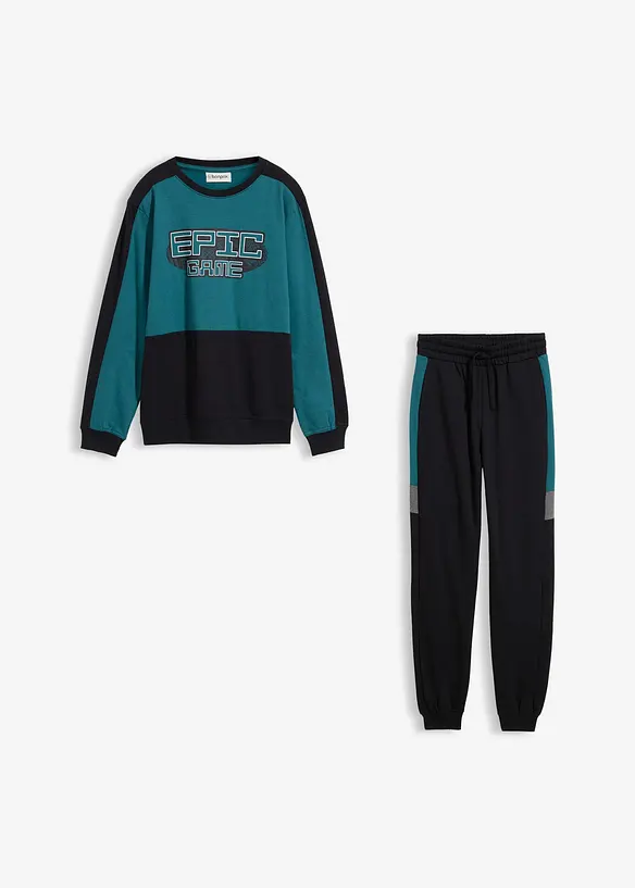 Tuta sportiva in puro cotone biologico, bonprix
