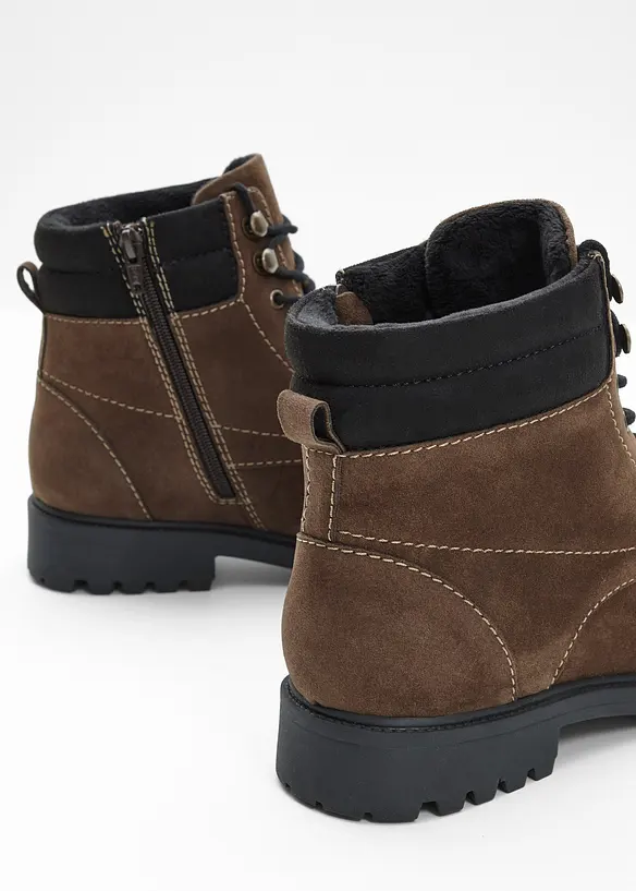 Scarponcini stringati foderati, bonprix