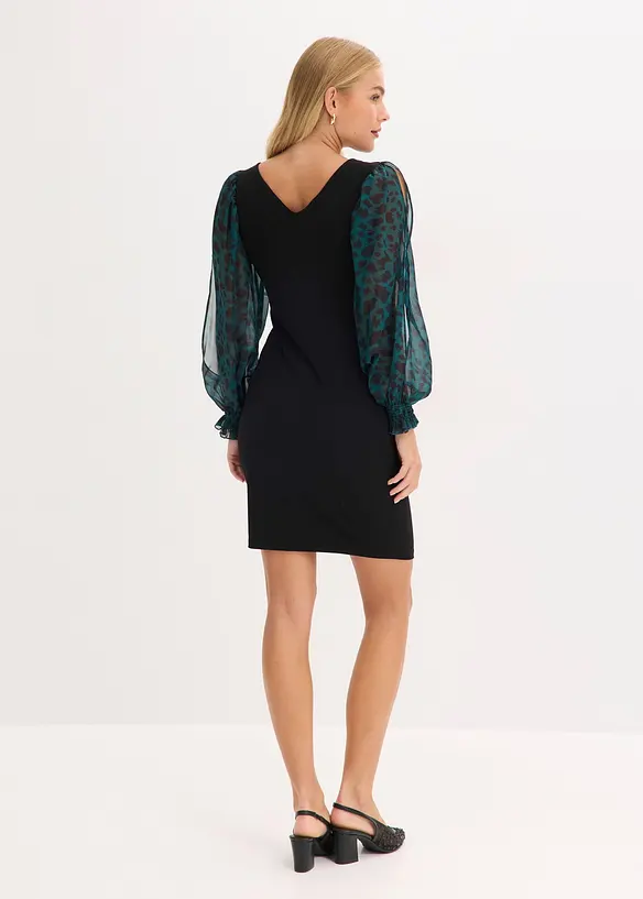 Miniabito aderente con cut-out alle maniche, bonprix