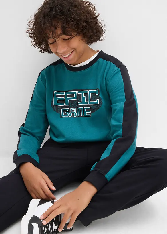 Tuta sportiva in puro cotone biologico, bonprix