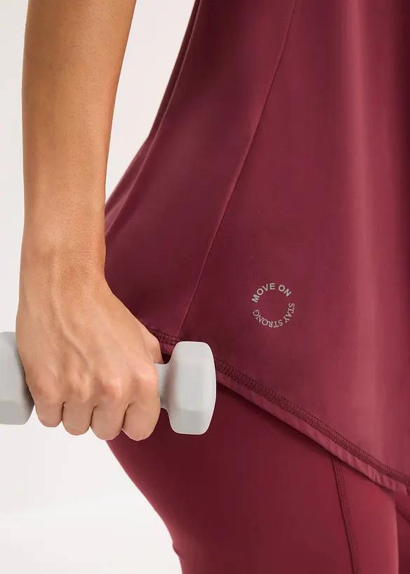 Maglia per sport ultra morbida con inserto in mesh, ad asciugatura rapida, bonprix