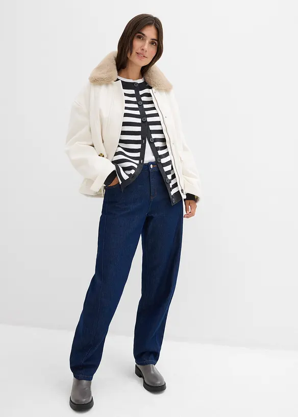 Cardigan girocollo in filato fine, bonprix