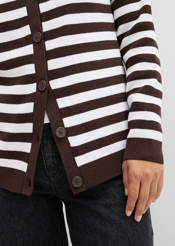 Cardigan girocollo in filato fine, bonprix