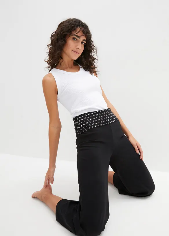 Pantaloni culotte da casa con bordo elastico in vita, bonprix