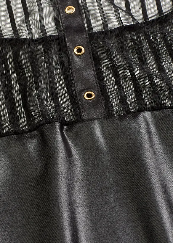 Mini abito effetto bagnato con collarino, bonprix