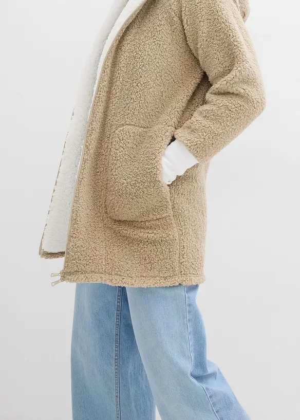 Giacca in pile teddy, bonprix