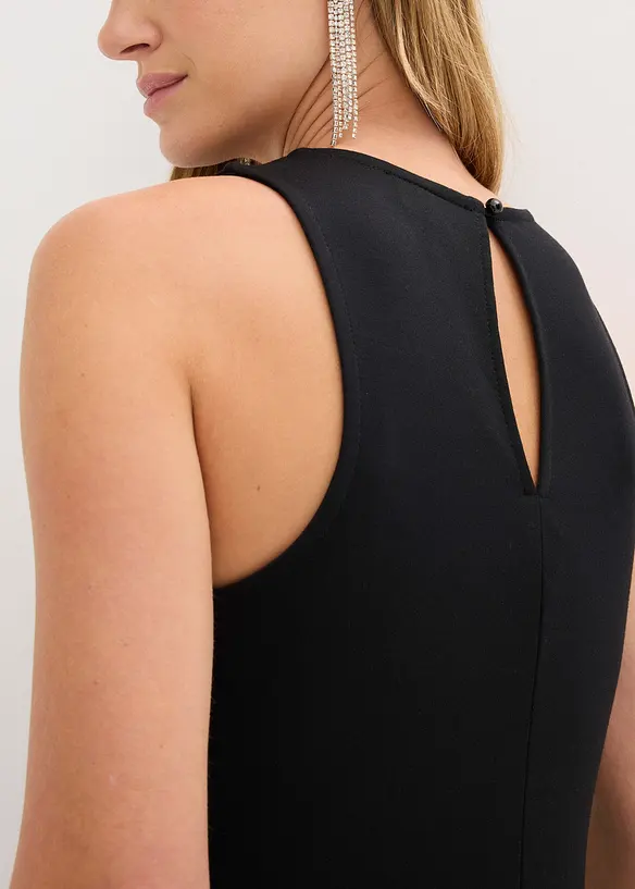 Abito di paillettes in morbido punto di Roma, bonprix