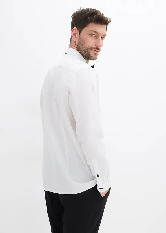 Camicia e papillon in puro cotone (set 2 pezzi), bonprix