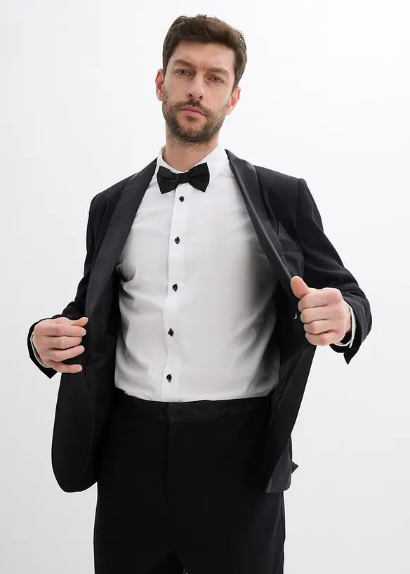 Camicia e papillon in puro cotone (set 2 pezzi), bonprix