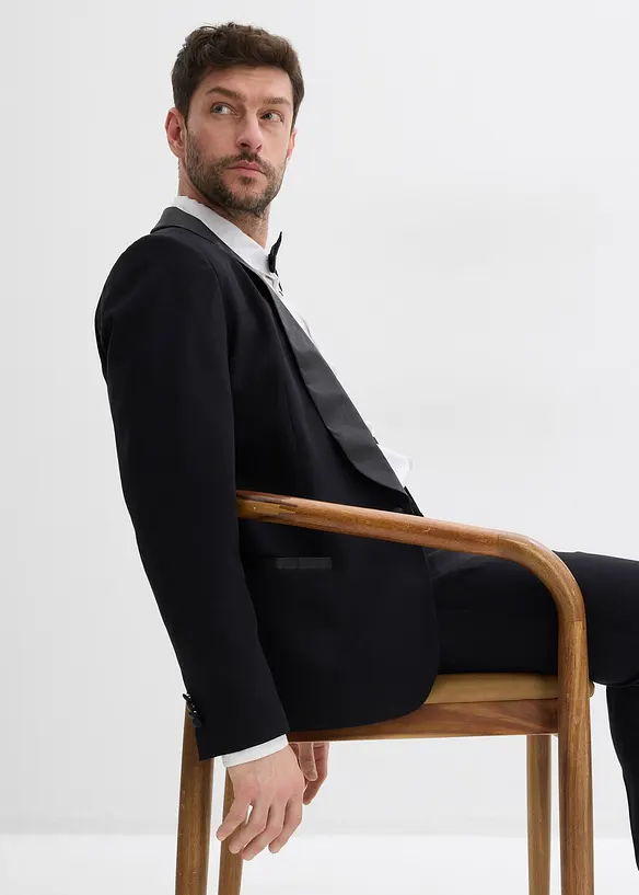 Giacca elegante elasticizzata da smoking, slim fit, bonprix