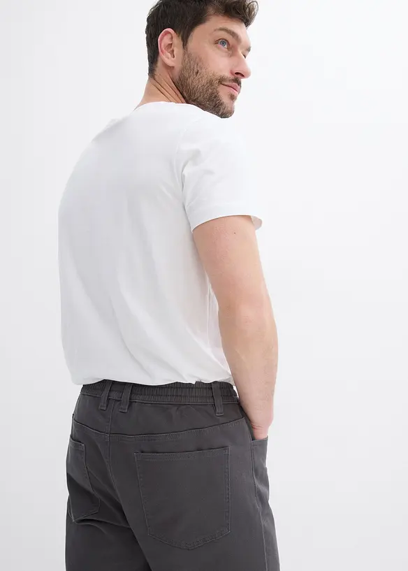 Pantaloni con elastico in vita straight, regular fit, bonprix