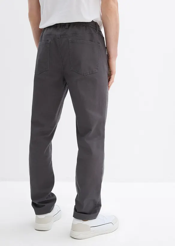 Pantaloni con elastico in vita straight, regular fit, bonprix