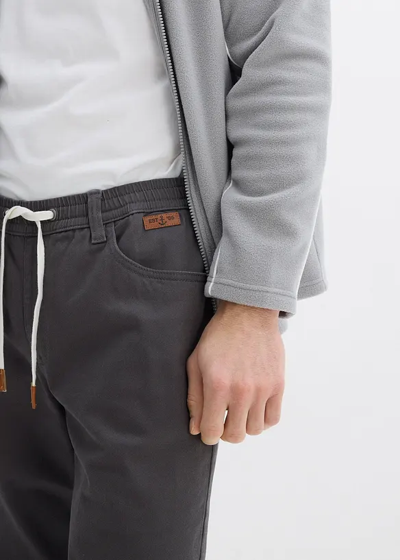 Pantaloni con elastico in vita straight, regular fit, bonprix