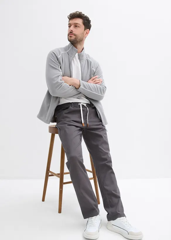 Pantaloni con elastico in vita straight, regular fit, bonprix