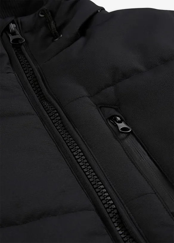 Giacca trapuntata invernale stile bomber con cappuccio, bonprix