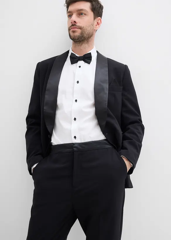 Pantaloni da smoking elasticizzati, slim fit, bonprix