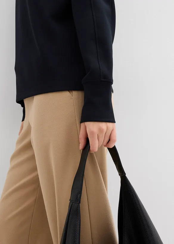 Felpa overzize effetto neoprene, bonprix