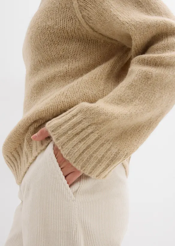 Maglione oversize a maglia grossa, bonprix