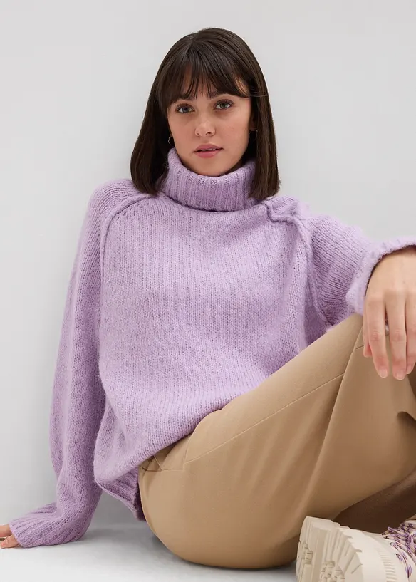 Maglione oversize a maglia grossa, bonprix