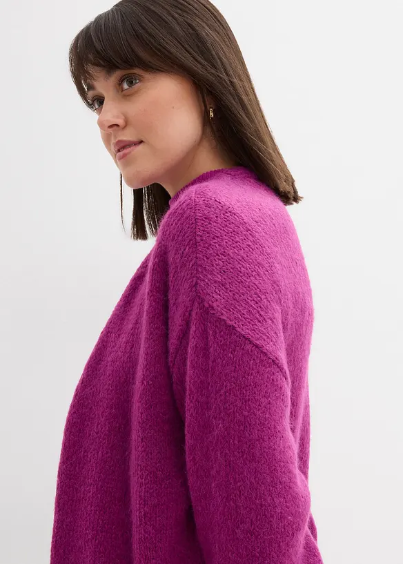 Cardigan oversize a maglia grossa, bonprix