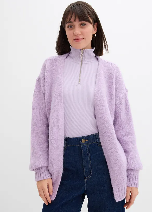 Cardigan oversize a maglia grossa, bonprix