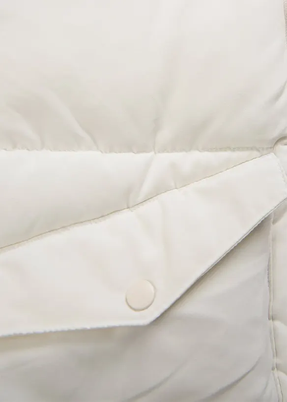 Giacca trapuntata con collo in teddy, bonprix