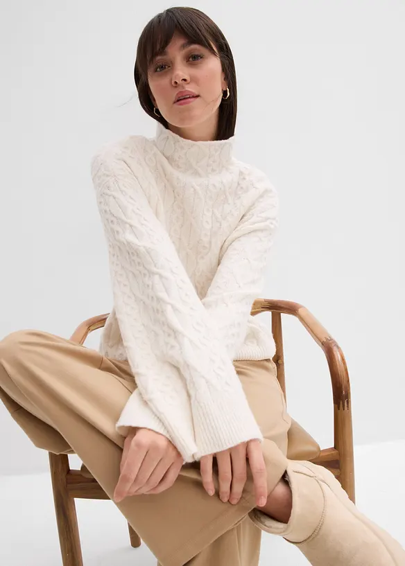 Maglione a trecce, bonprix