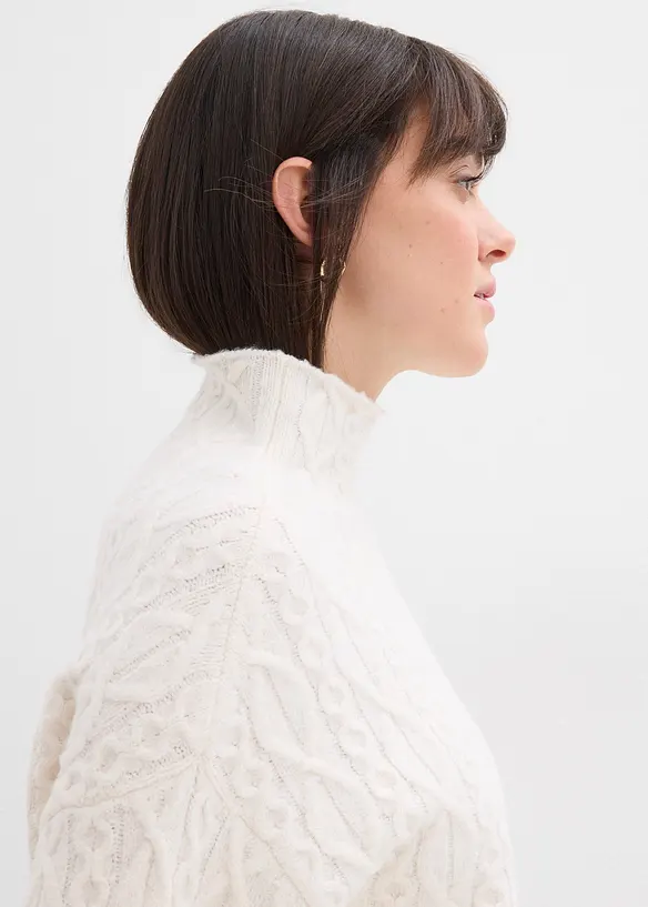 Maglione a trecce, bonprix