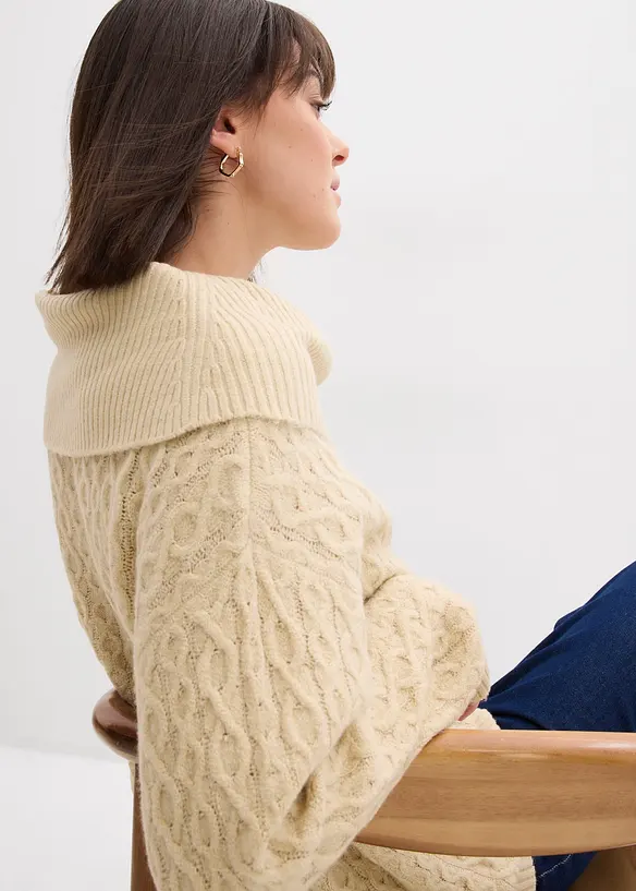 Maglione a trecce, bonprix