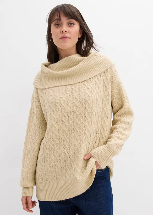 Maglione a trecce, bonprix