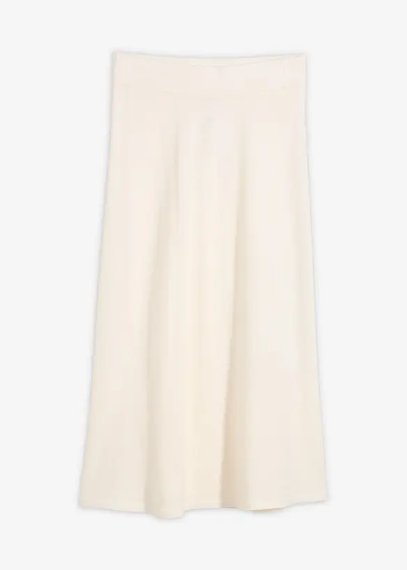 Gonna midi in misto viscosa morbido, bonprix