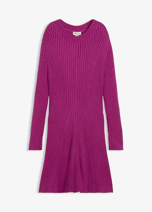 Abito midi in morbida maglia di misto viscosa, bonprix