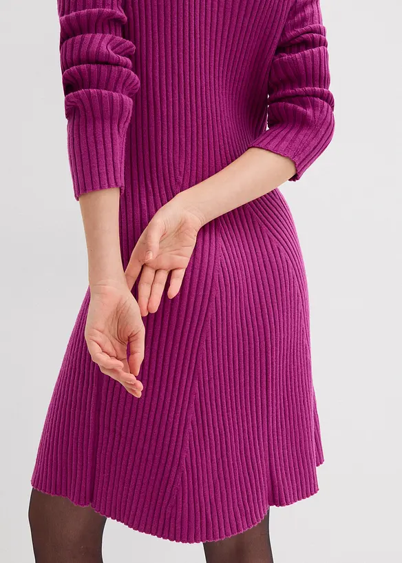 Abito midi in morbida maglia di misto viscosa, bonprix