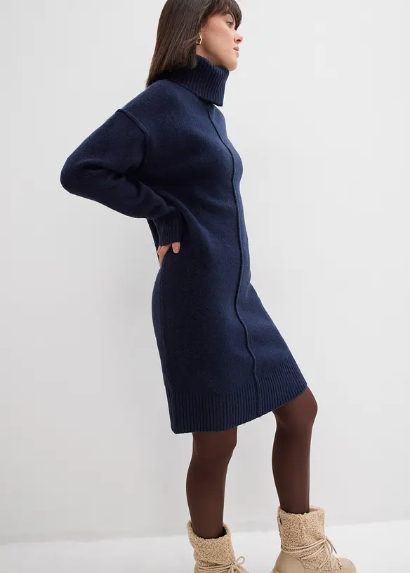 Abito in maglia con cucitura decorativa, bonprix