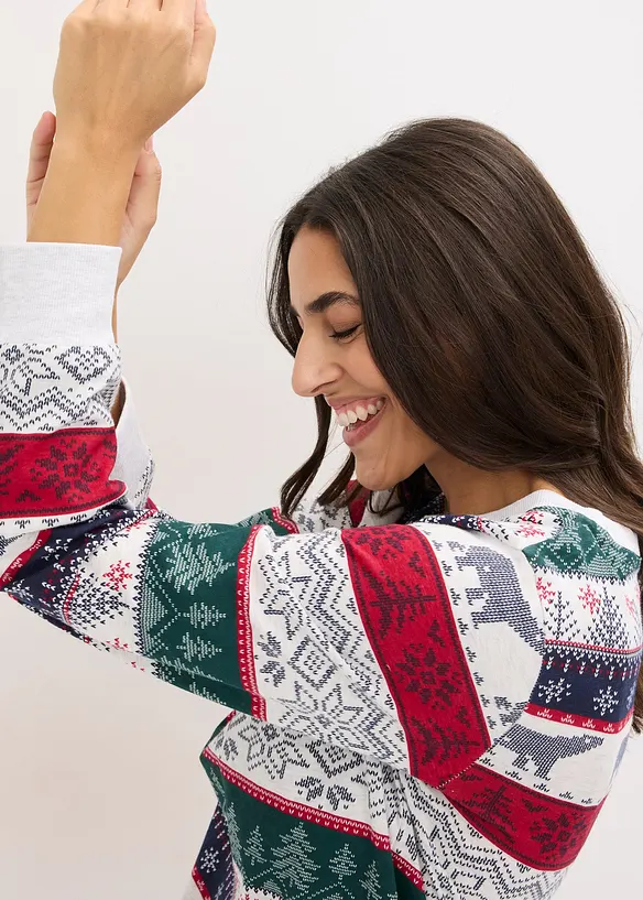 Pigiama in morbido cotone con sacchetto regalo, bonprix