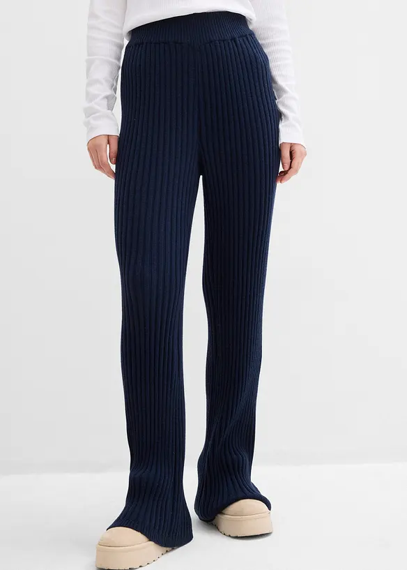 Pantaloni in maglia di soffice misto viscosa, bonprix