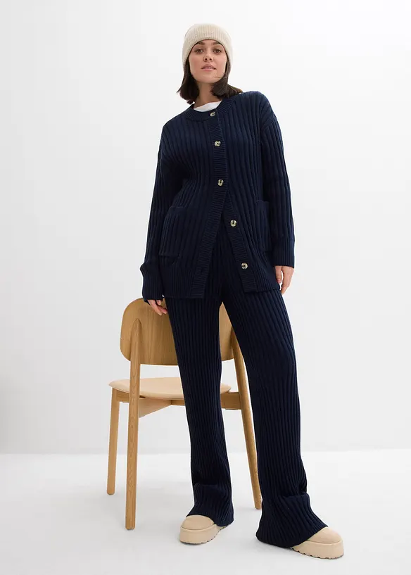 Pantaloni in maglia di soffice misto viscosa, bonprix