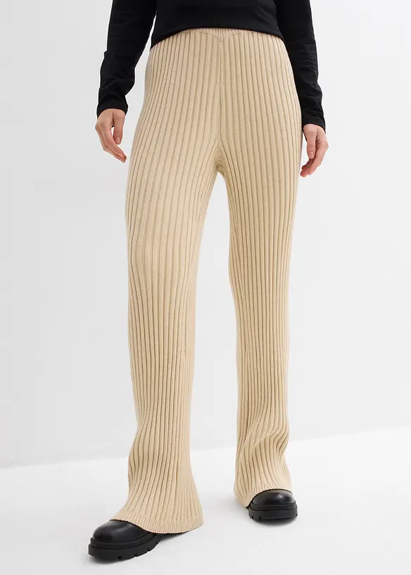 Pantaloni in maglia di soffice misto viscosa, bonprix