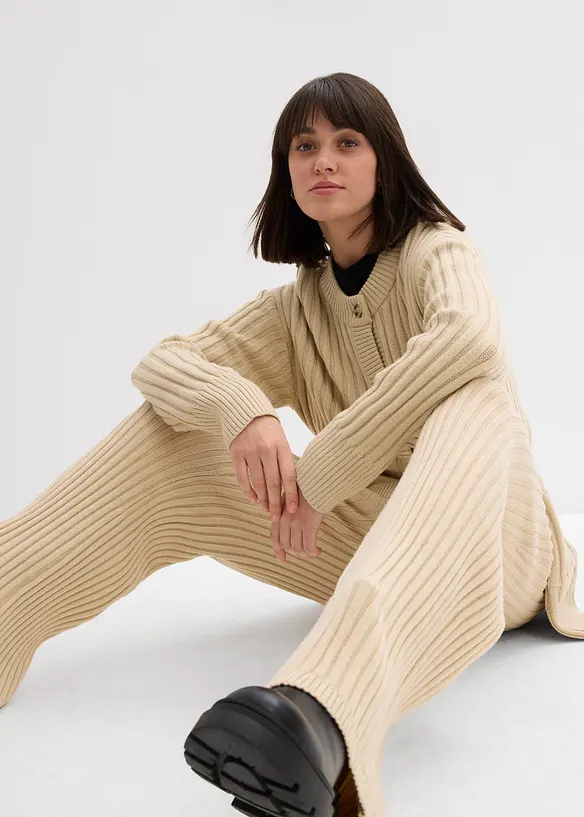 Pantaloni in maglia di soffice misto viscosa, bonprix