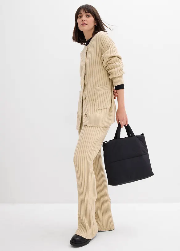 Pantaloni in maglia di soffice misto viscosa, bonprix