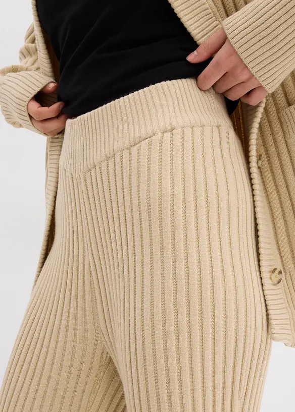 Pantaloni in maglia di soffice misto viscosa, bonprix