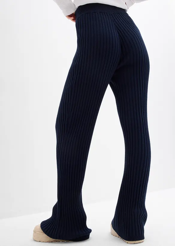 Pantaloni in maglia di soffice misto viscosa, bonprix