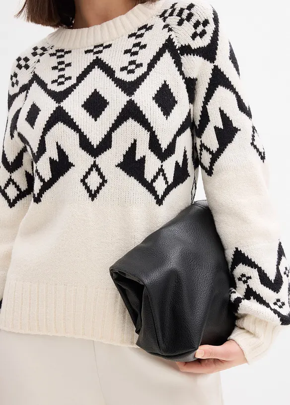 Maglione norvegese oversize, bonprix