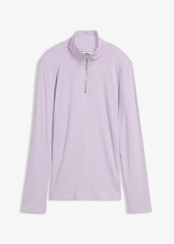 Maglia a costine in misto viscosa morbido, bonprix